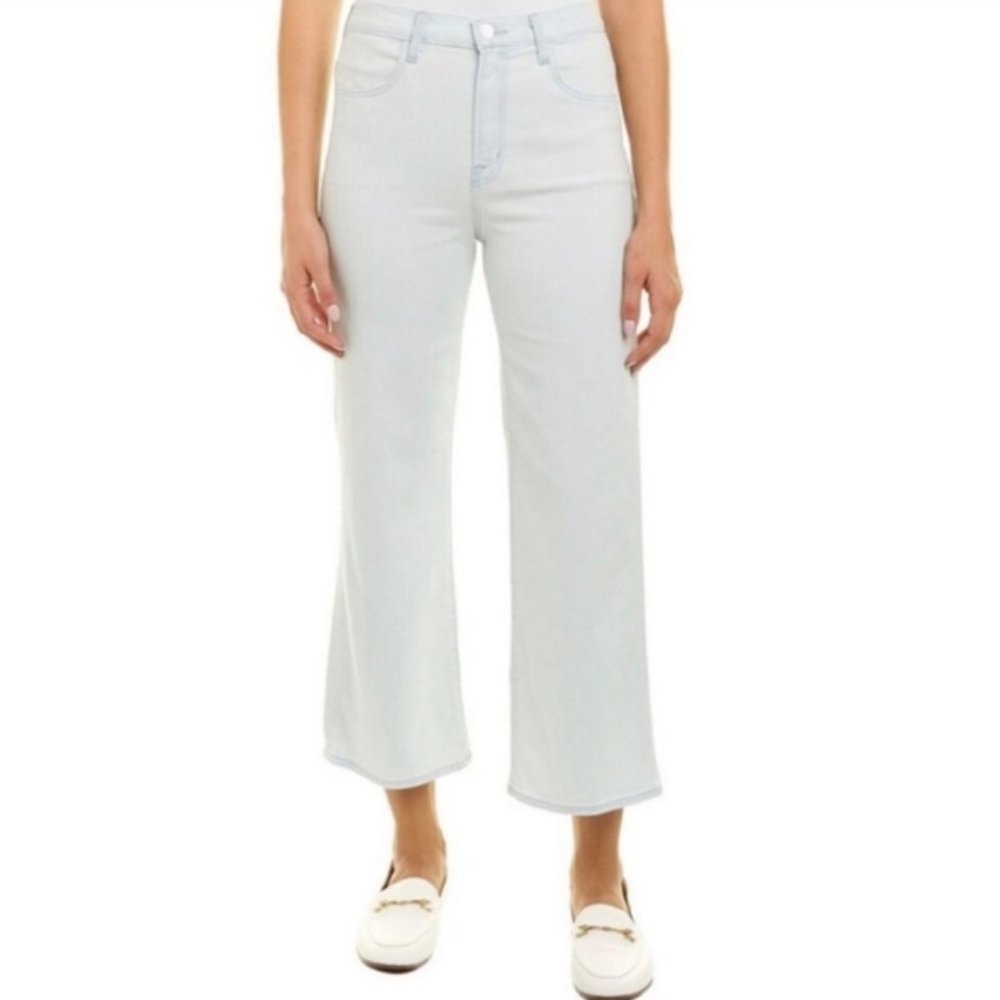 J BRAND Joan Crop Wide Leg High Rise Jeans